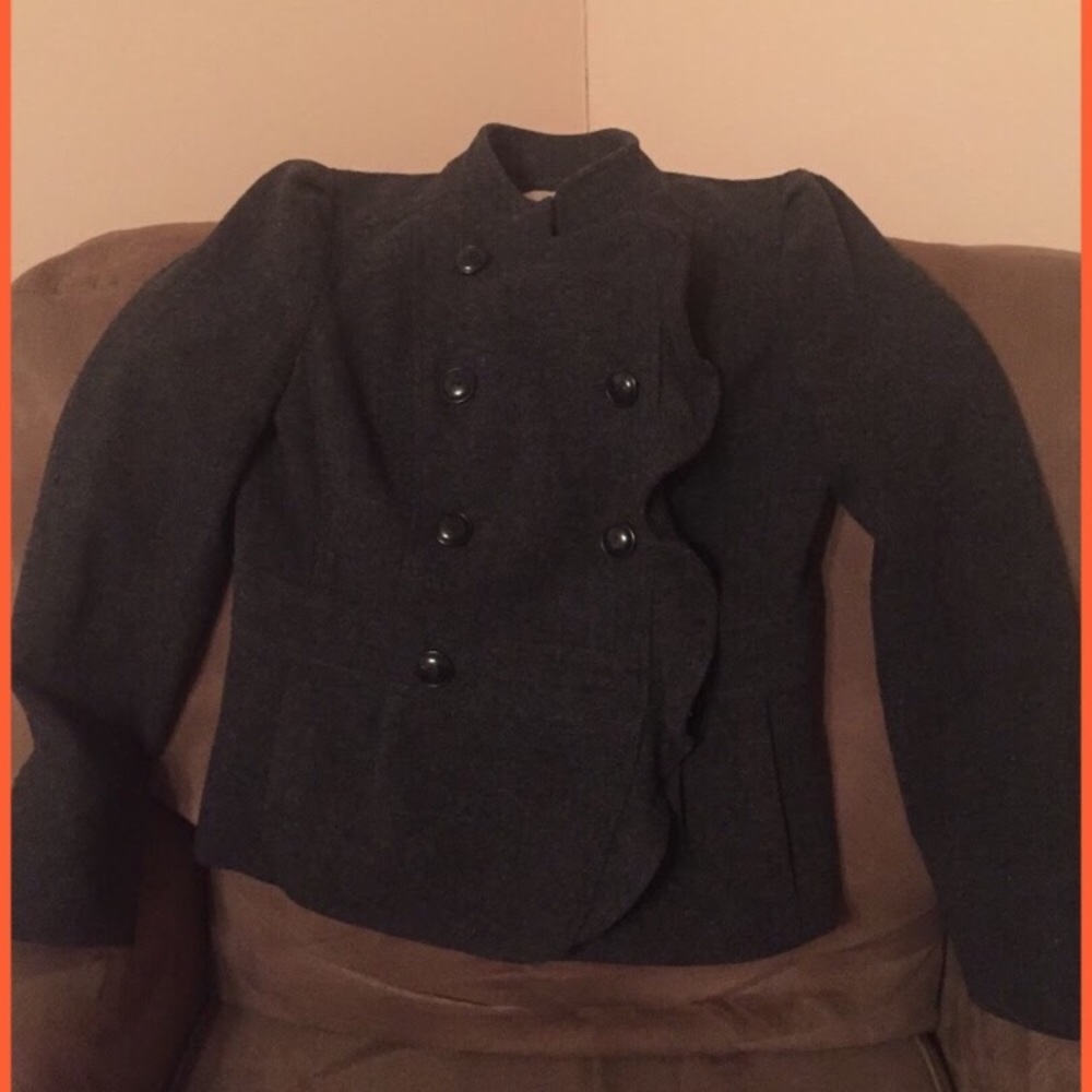 Loft wool double breasted coat size 4